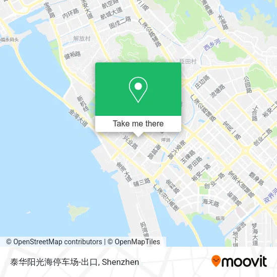 泰华阳光海停车场-出口 map