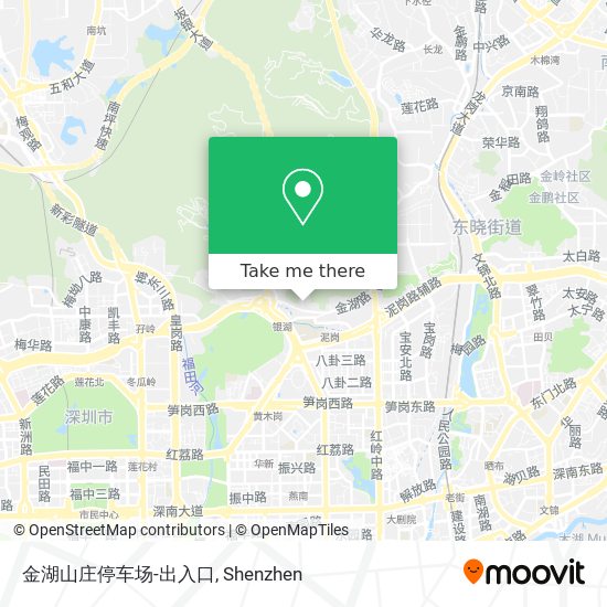 金湖山庄停车场-出入口 map