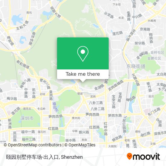 颐园别墅停车场-出入口 map