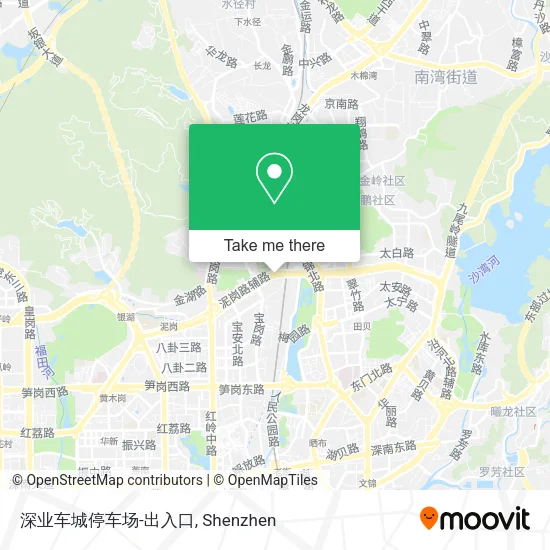 深业车城停车场-出入口 map
