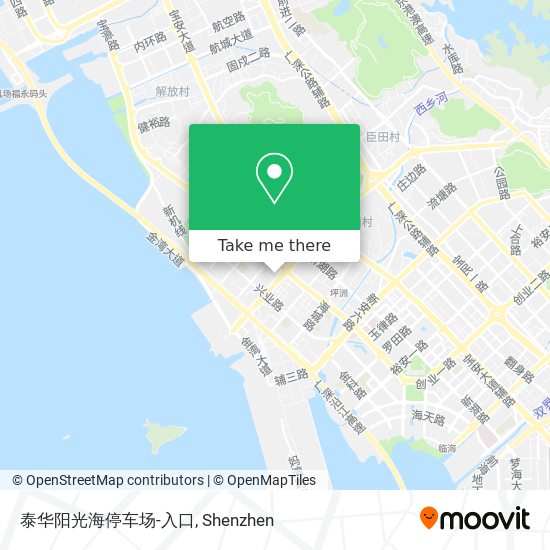 泰华阳光海停车场-入口 map