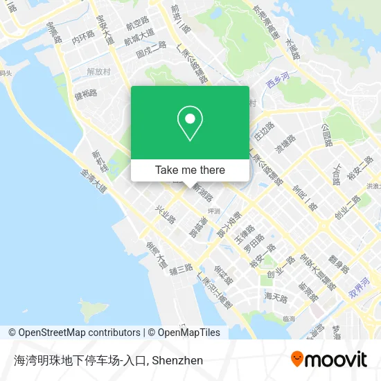 海湾明珠地下停车场-入口 map