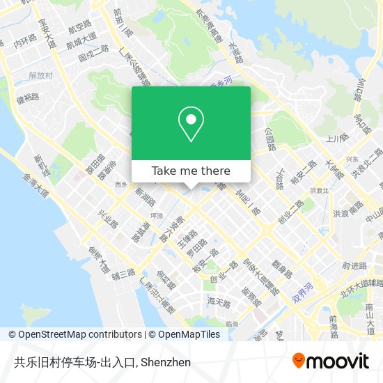 共乐旧村停车场-出入口 map