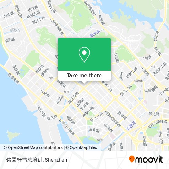 铭墨轩书法培训 map