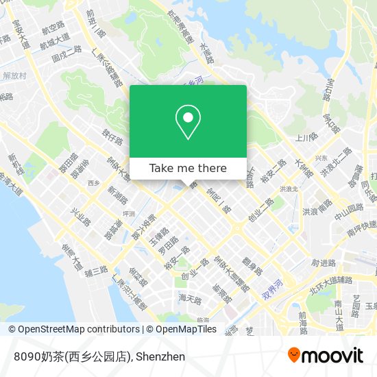 8090奶茶(西乡公园店) map