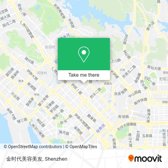 金时代美容美发 map