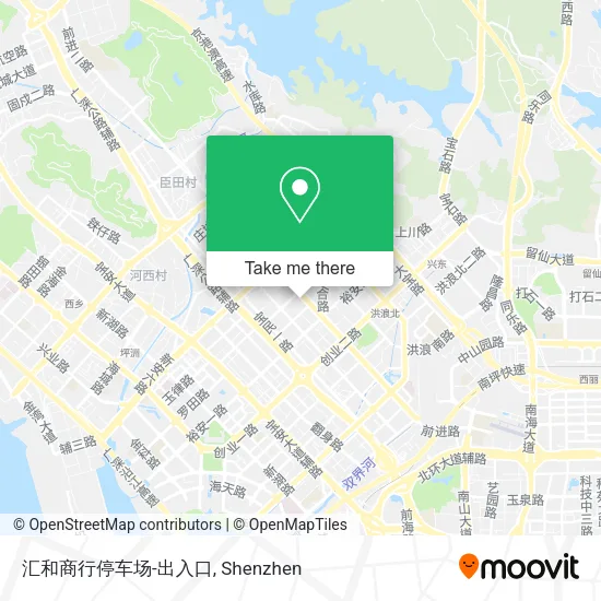 汇和商行停车场-出入口 map