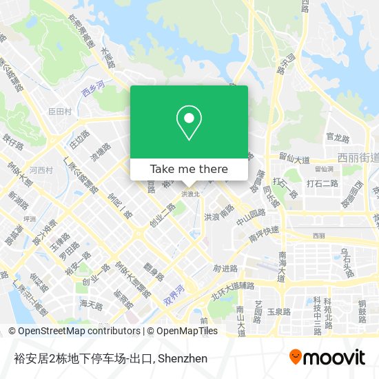 裕安居2栋地下停车场-出口 map
