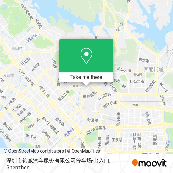 深圳市锦威汽车服务有限公司停车场-出入口 map