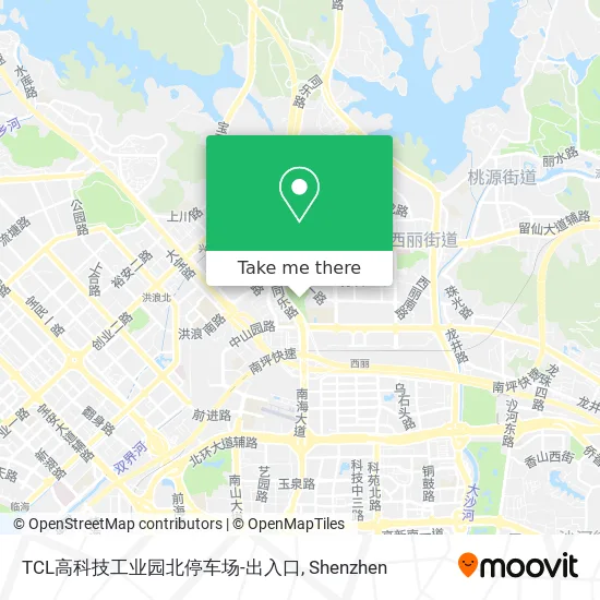 TCL高科技工业园北停车场-出入口 map
