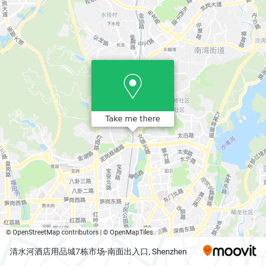 清水河酒店用品城7栋市场-南面出入口 map