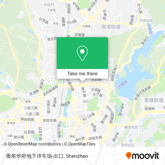 雍翠华府地下停车场-出口 map