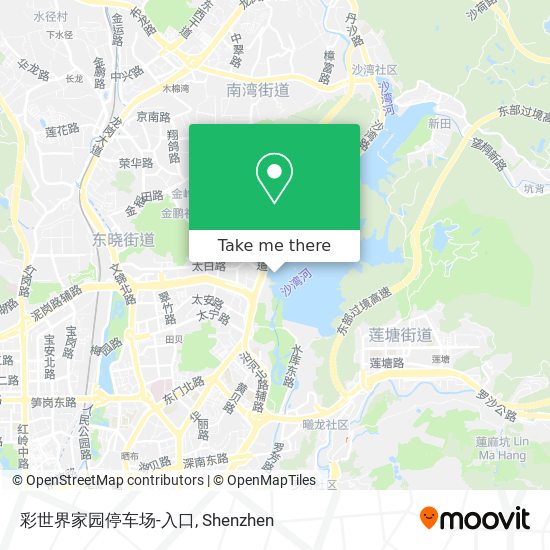 彩世界家园停车场-入口 map
