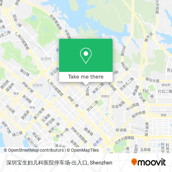 深圳宝生妇儿科医院停车场-出入口 map