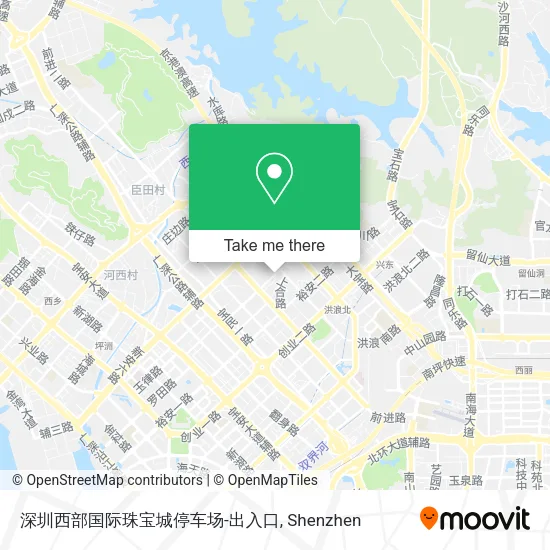 深圳西部国际珠宝城停车场-出入口 map