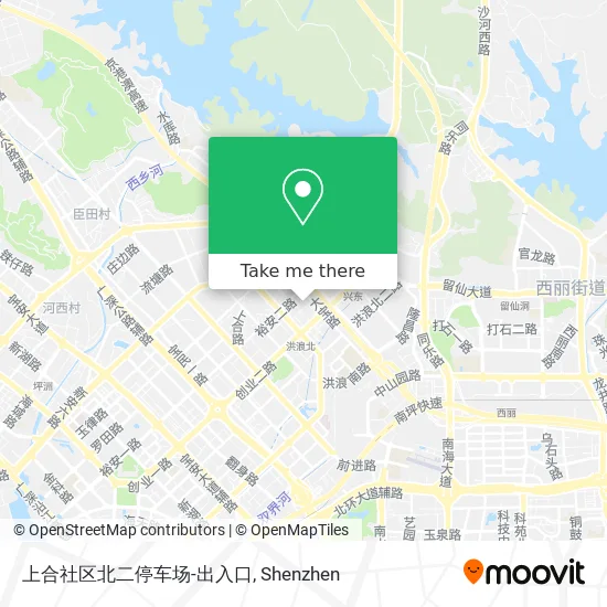 上合社区北二停车场-出入口 map