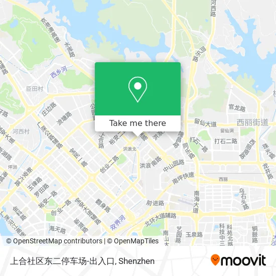 上合社区东二停车场-出入口 map