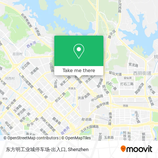 东方明工业城停车场-出入口 map