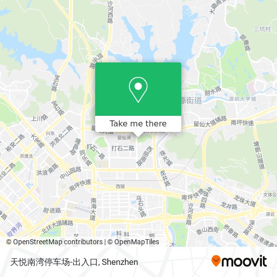 天悦南湾停车场-出入口 map