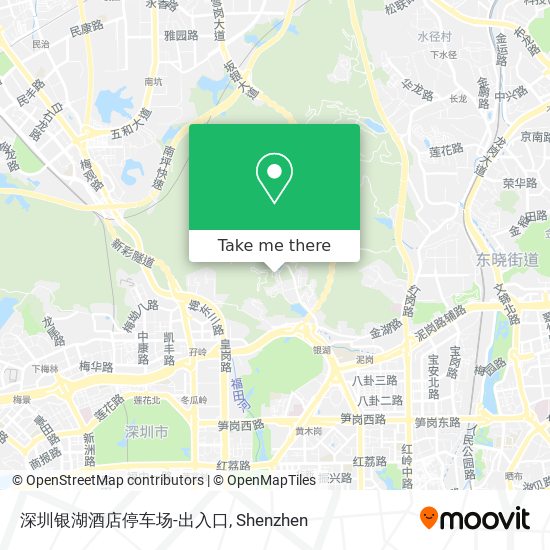 深圳银湖酒店停车场-出入口 map