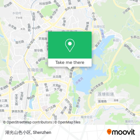 湖光山色小区 map