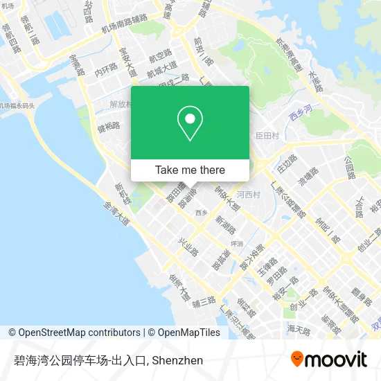 碧海湾公园停车场-出入口 map