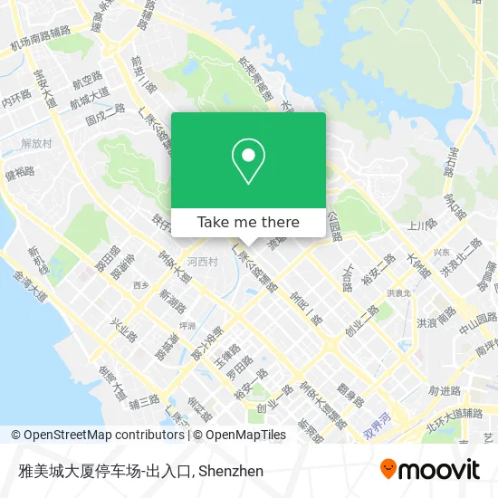 雅美城大厦停车场-出入口 map