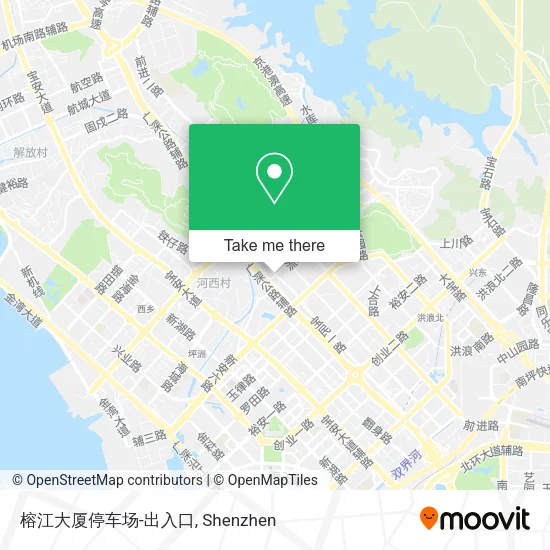 榕江大厦停车场-出入口 map