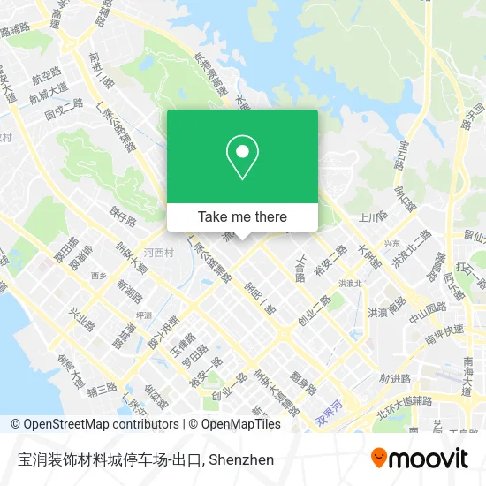 宝润装饰材料城停车场-出口 map