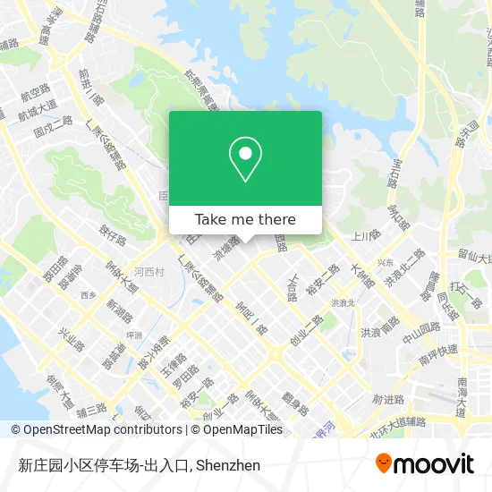 新庄园小区停车场-出入口 map