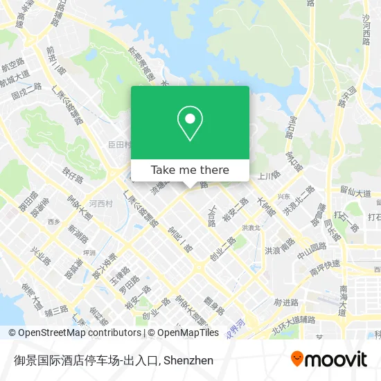 御景国际酒店停车场-出入口 map