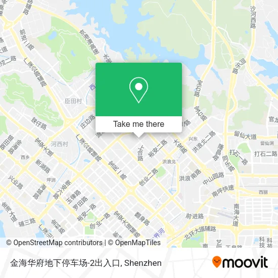 金海华府地下停车场-2出入口 map