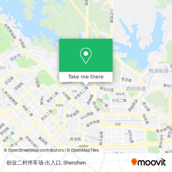 创业二村停车场-出入口 map