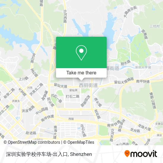 深圳实验学校停车场-出入口 map