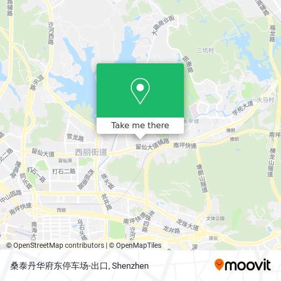 桑泰丹华府东停车场-出口 map