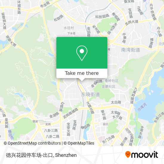 德兴花园停车场-出口 map