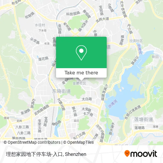 理想家园地下停车场-入口 map