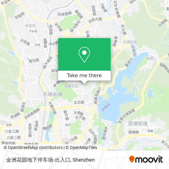 金洲花园地下停车场-出入口 map