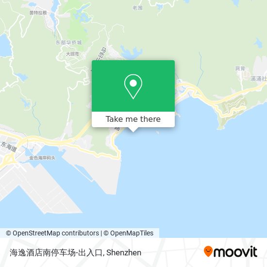 海逸酒店南停车场-出入口 map