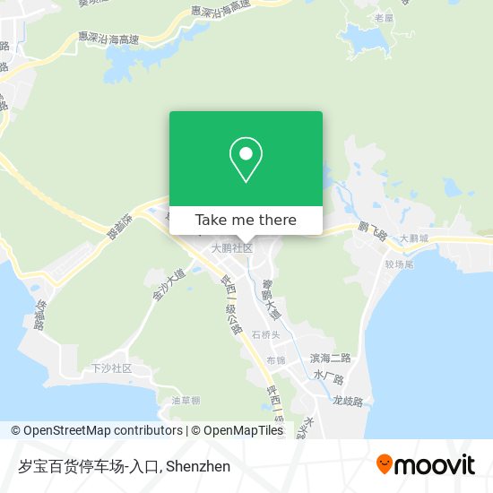 岁宝百货停车场-入口 map