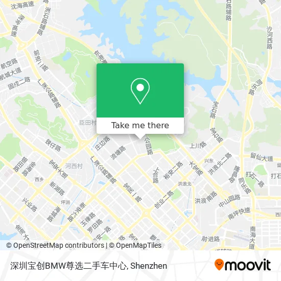 深圳宝创BMW尊选二手车中心 map