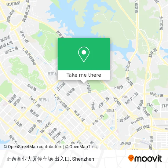 正泰商业大厦停车场-出入口 map