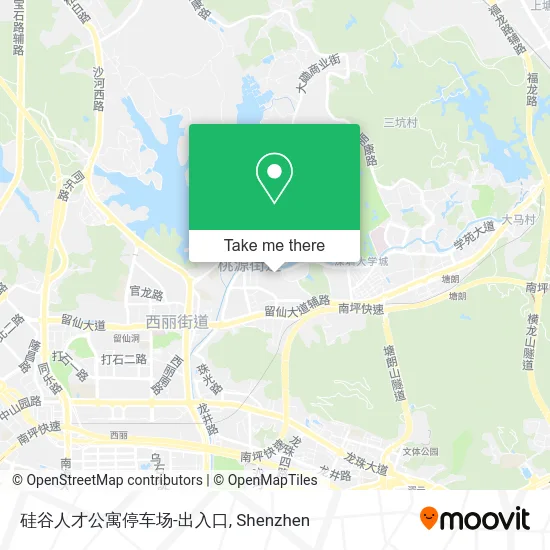 硅谷人才公寓停车场-出入口 map