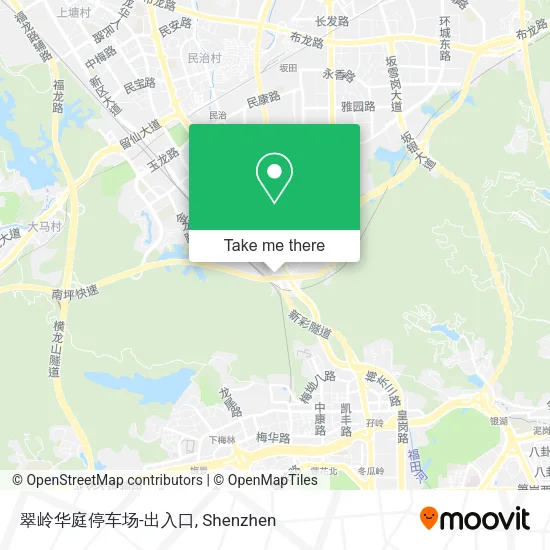 翠岭华庭停车场-出入口 map