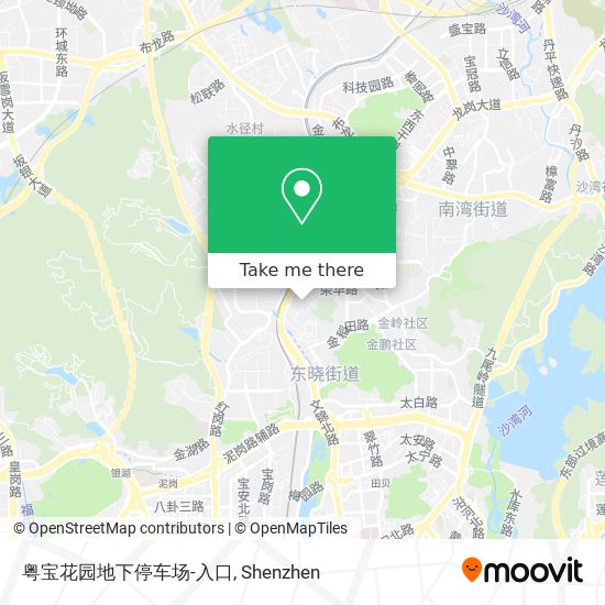 粤宝花园地下停车场-入口 map