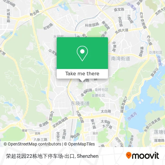 荣超花园22栋地下停车场-出口 map