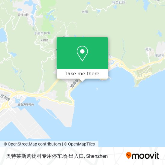 奥特莱斯购物村专用停车场-出入口 map