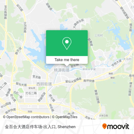 金百合大酒店停车场-出入口 map