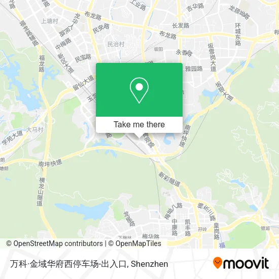 万科·金域华府西停车场-出入口 map