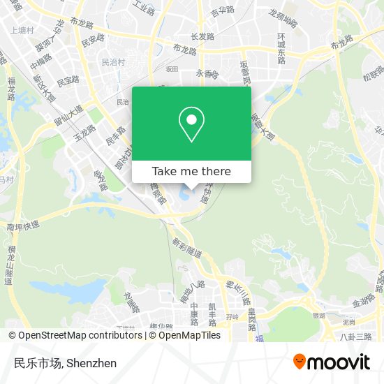 民乐市场 map